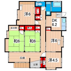 古民家風戸建　高萩上手綱の物件間取画像